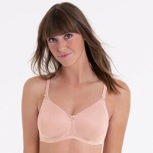 NWT Rosa Faia - Lace Rose Soft Bra  Rosewood Size 44D